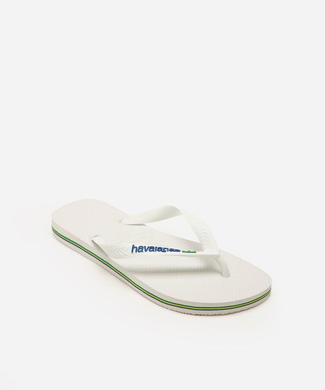chinelo havaianas masculino brasil branco