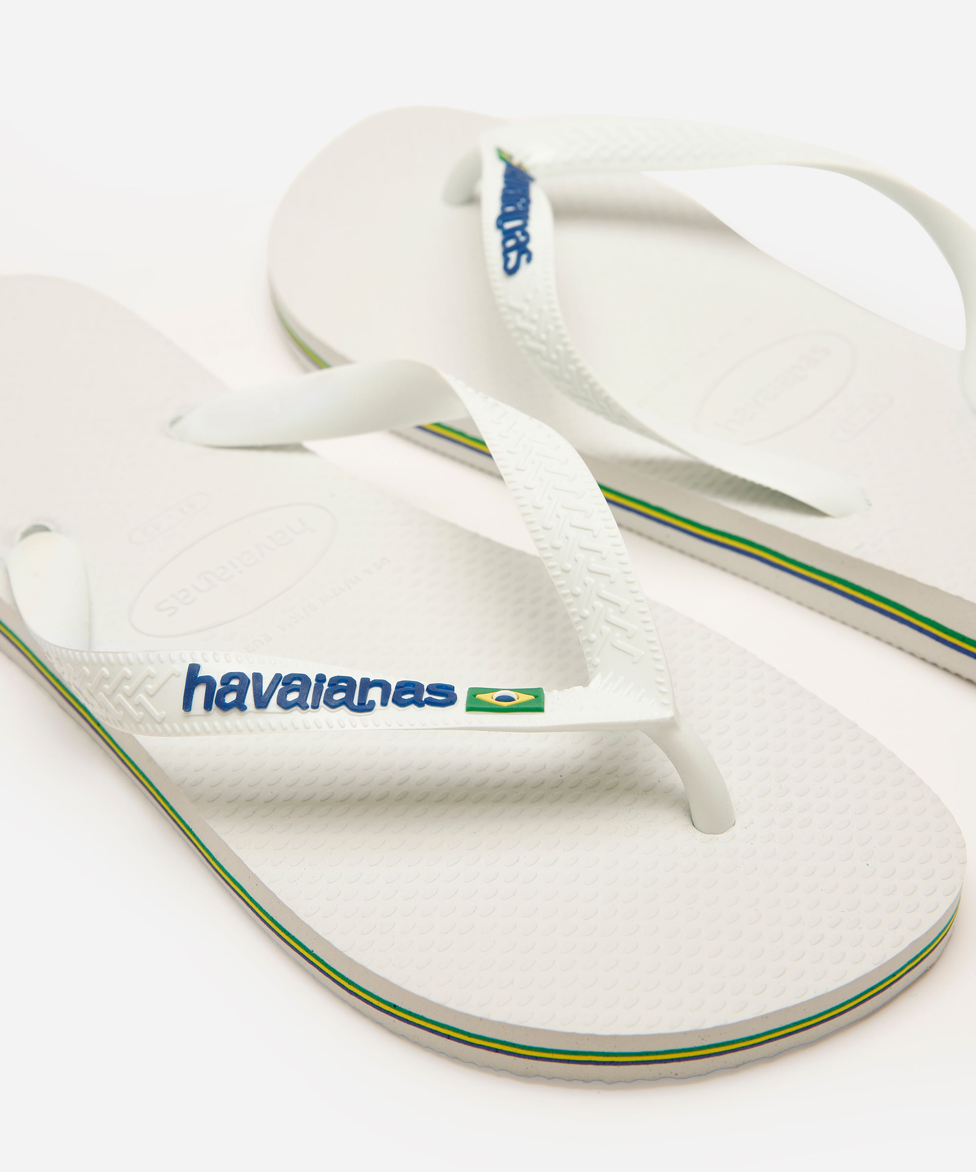 chinelo havaianas masculino brasil branco