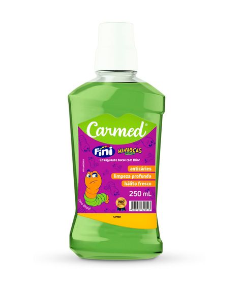 enxaguante bucal carmed fini minhocas 250ml