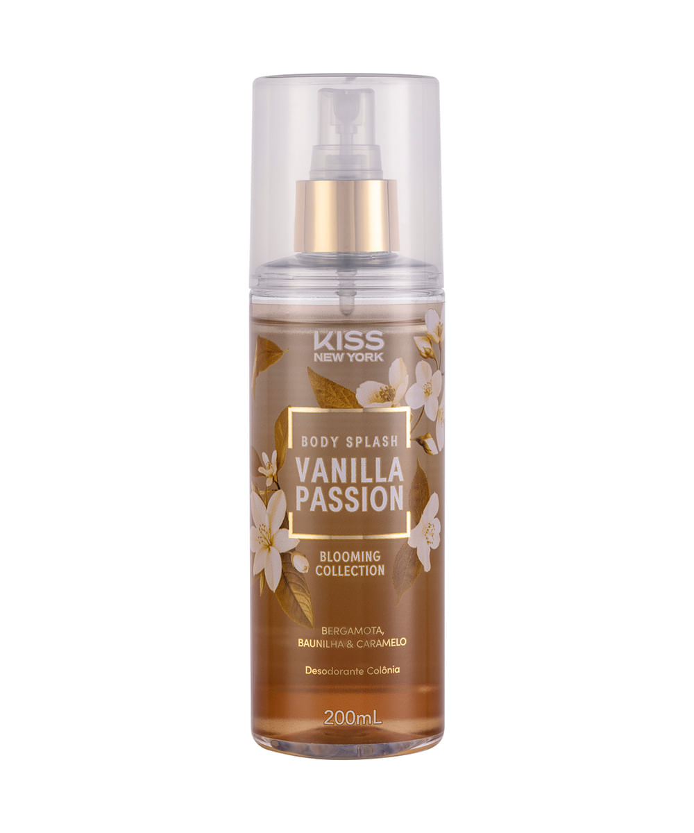 body splash kiss new york blooming collection vanilla passion 200ml