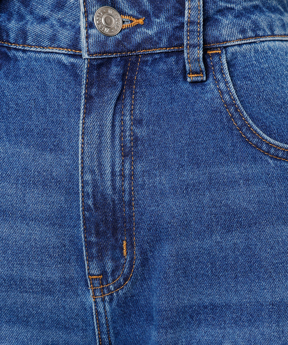 calça reta copenhagen feminina jeans mindset azul