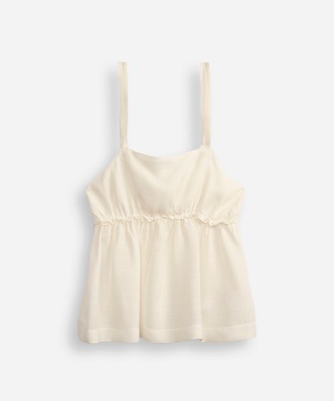 bata de viscose juvenil com laço off white
