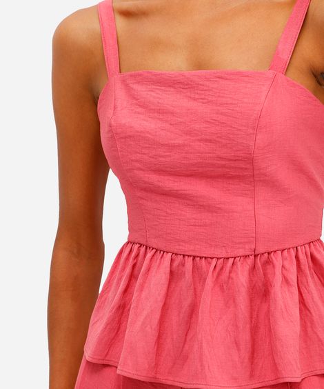 bata feminina de viscose texturizada rosa