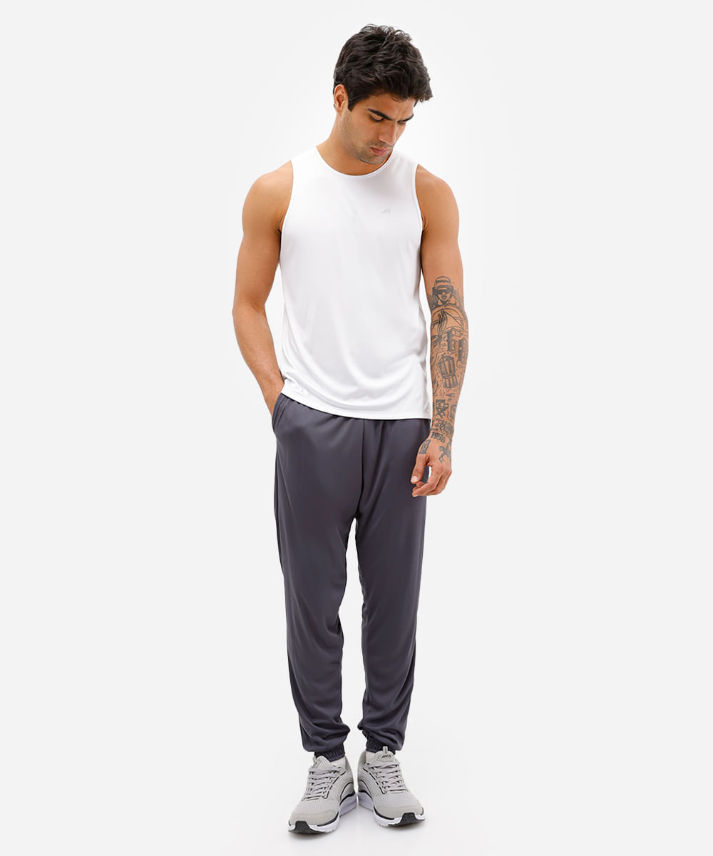 calça jogger masculina esportiva ace cinza