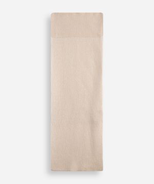 cachecol de tricot canelado off white