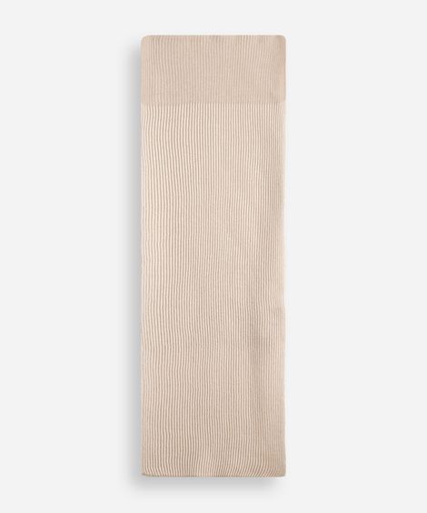 cachecol de tricot canelado off white