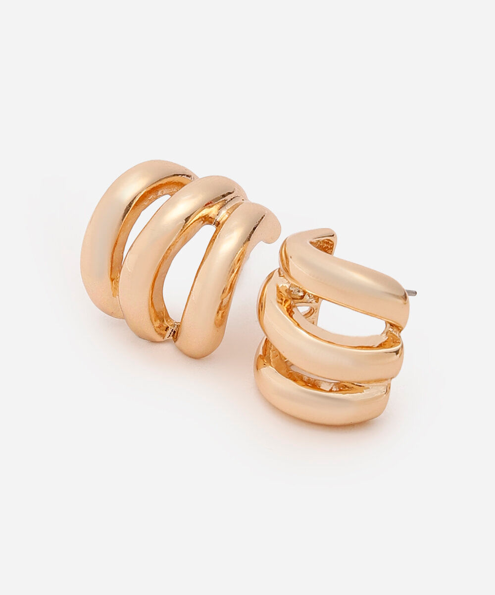 brinco argolas  dourado