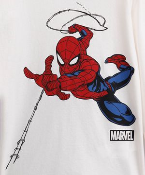 pijama infantil de algodão homem aranha off white