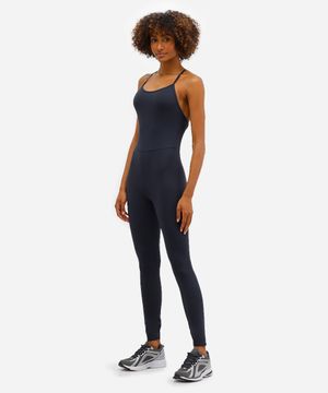 macacão feminino esportivo ace de poliamida preto