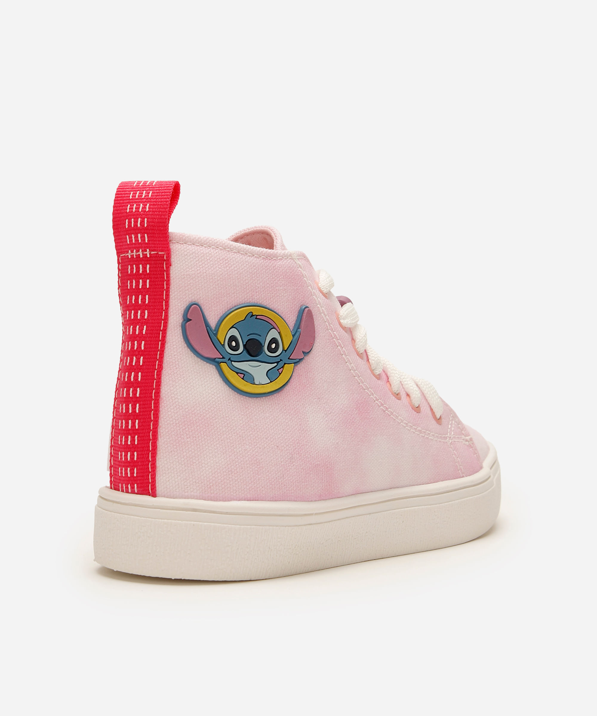 tênis infantil cano médio lilo e stitch rosa