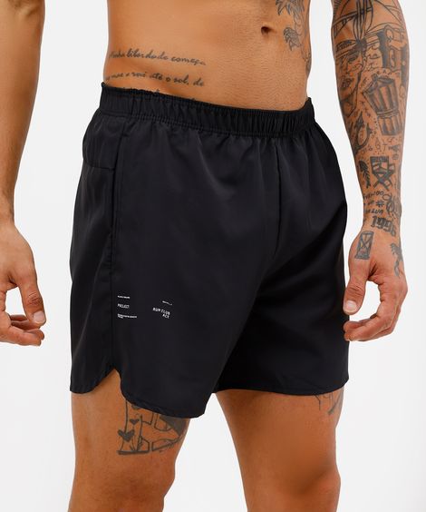 short running masculino esportivo preto