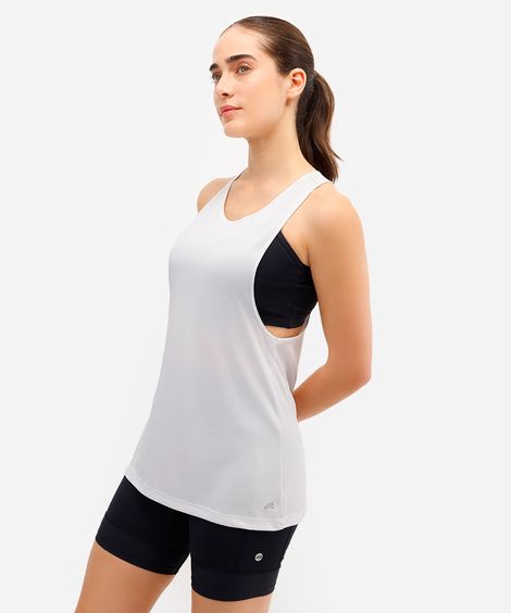 regata esportiva nadador feminina - branco