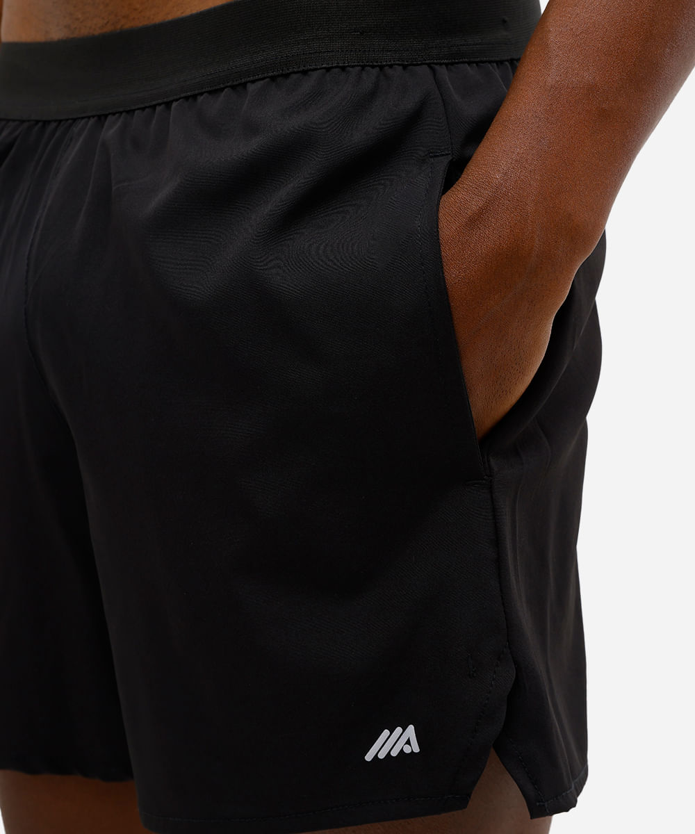 short masculino esportivo preto