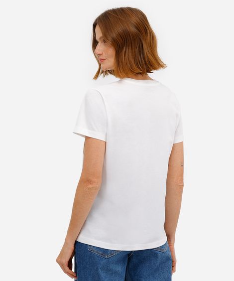 camiseta feminina de algodão harry potter off white