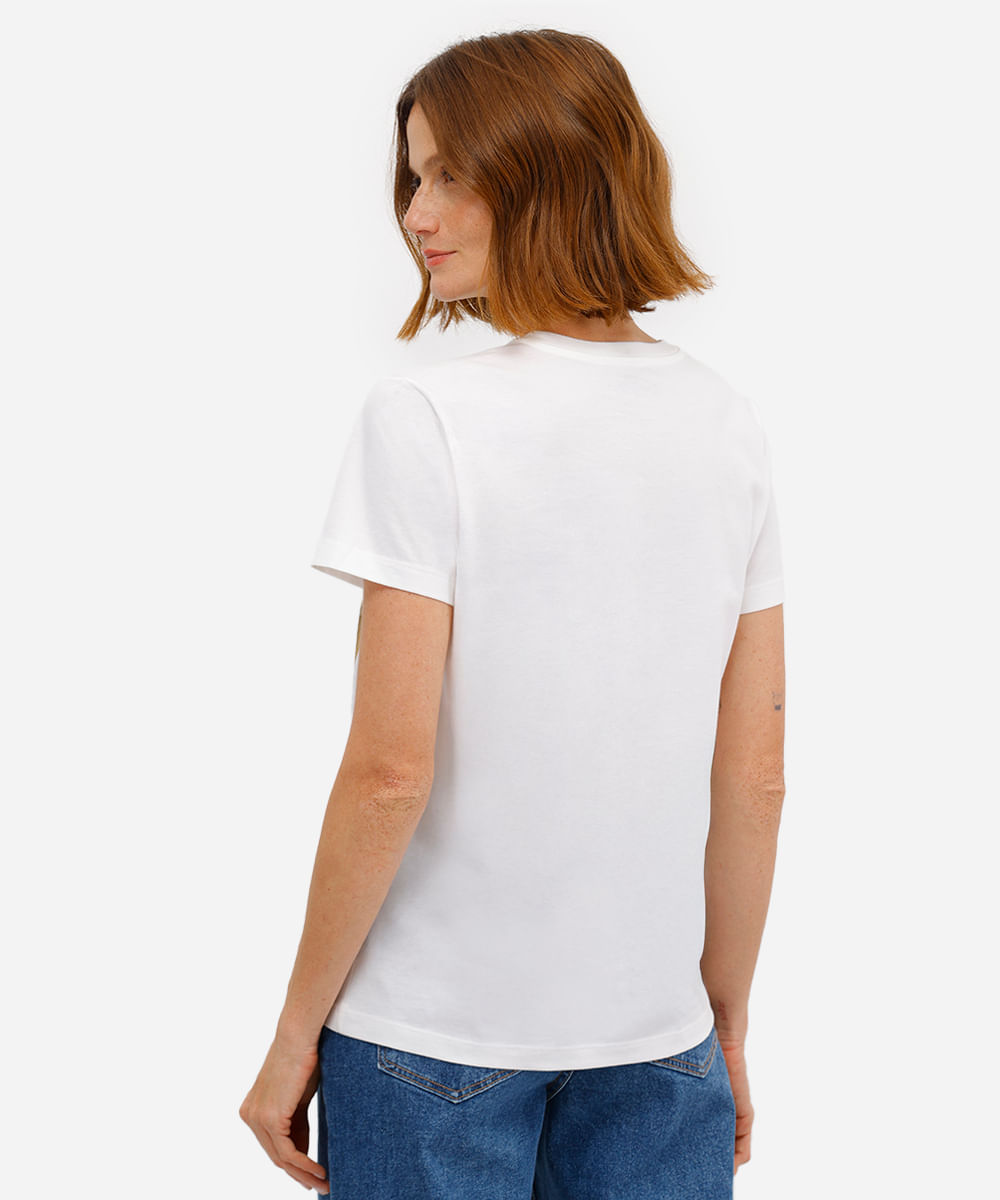 camiseta feminina de algodão harry potter off white