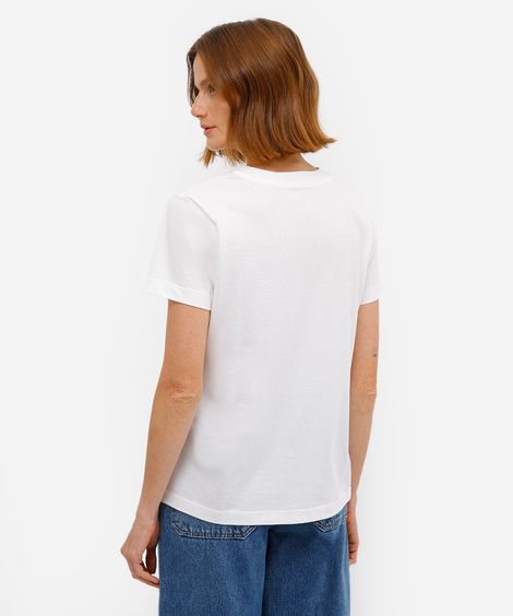 camiseta feminina de algodão gossip girl off white