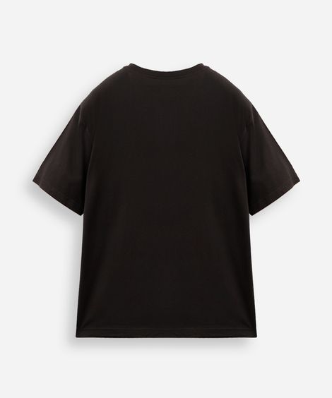 camiseta oversized juvenil de algodão urban preta