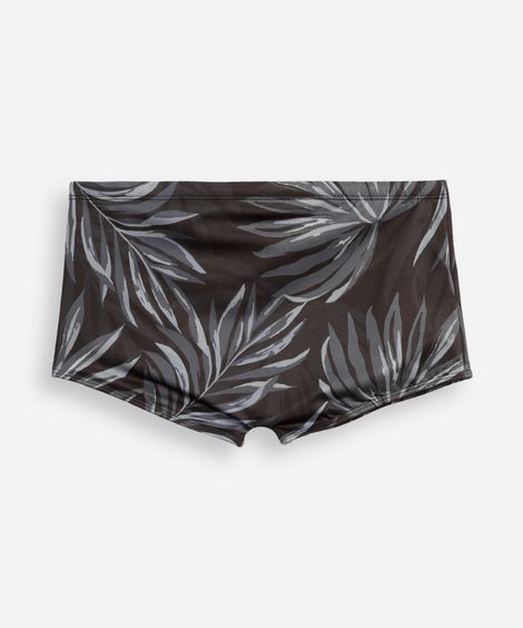 sunga boxer folhagens preta