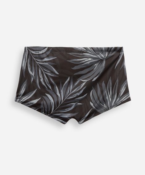 sunga boxer folhagens preta