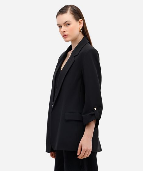 blazer feminino de alfaiataria preto