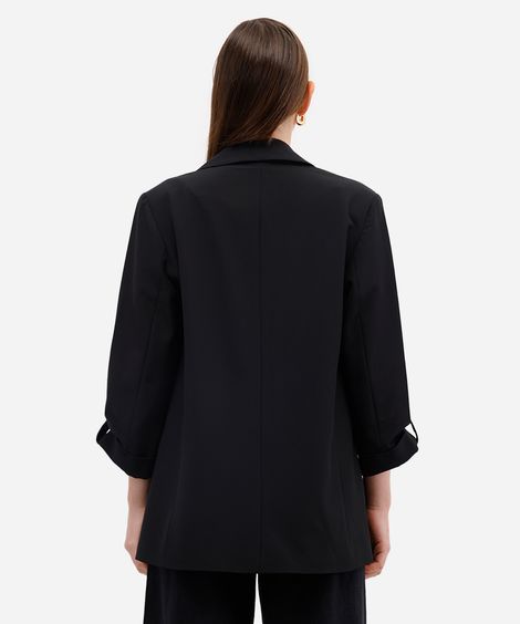 blazer feminino de alfaiataria preto