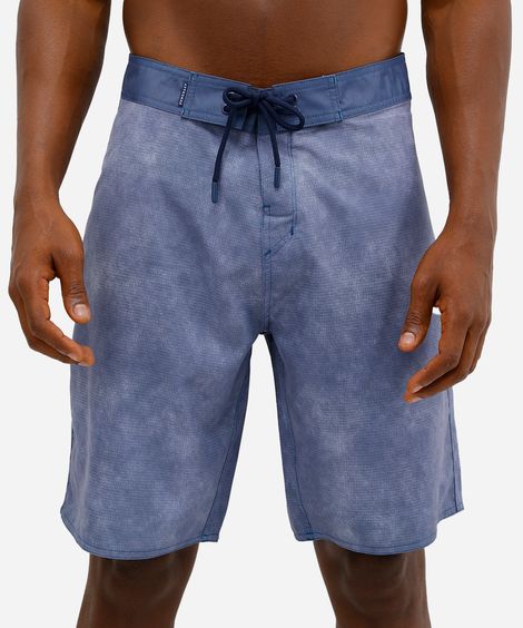 short boardshort masculino estampado azul