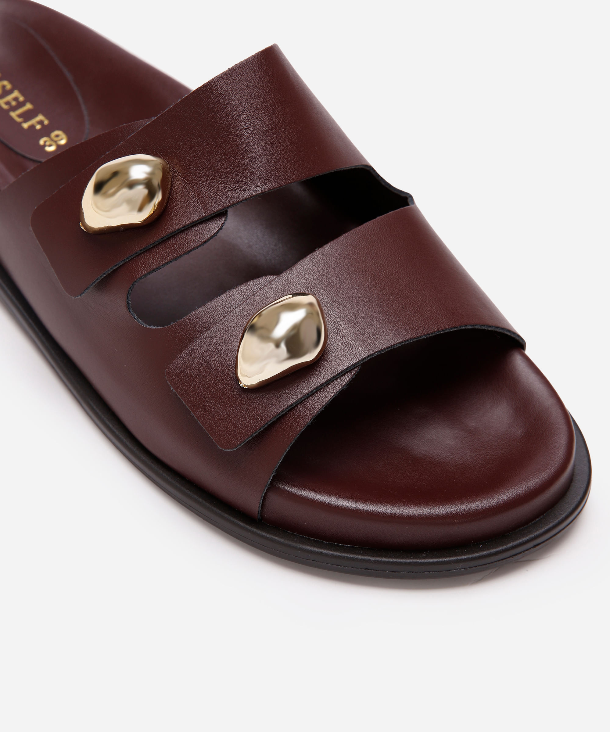 papete flatform feminina com aviamentos oneself vinho