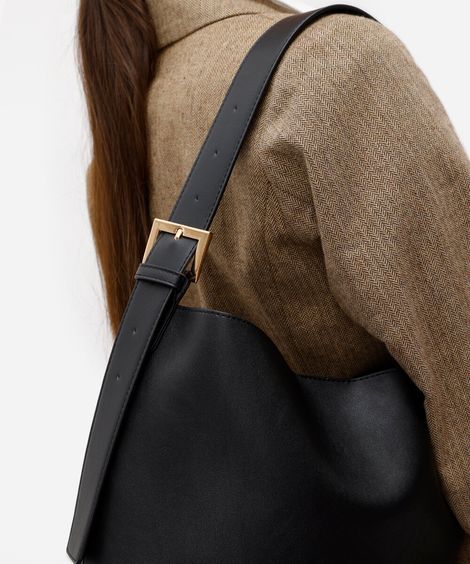 bolsa tiracolo alça ajustável preto