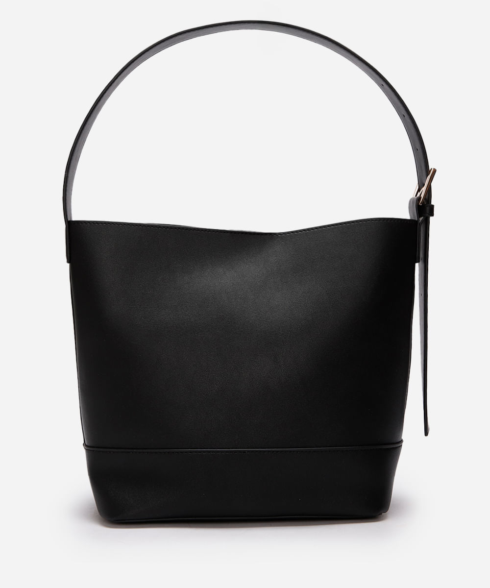 bolsa tiracolo alça ajustável preto