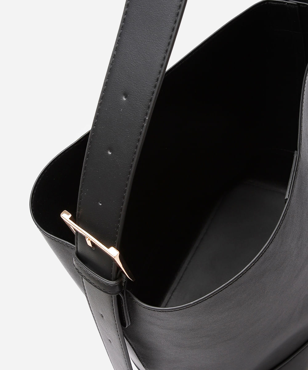 bolsa tiracolo alça ajustável preto