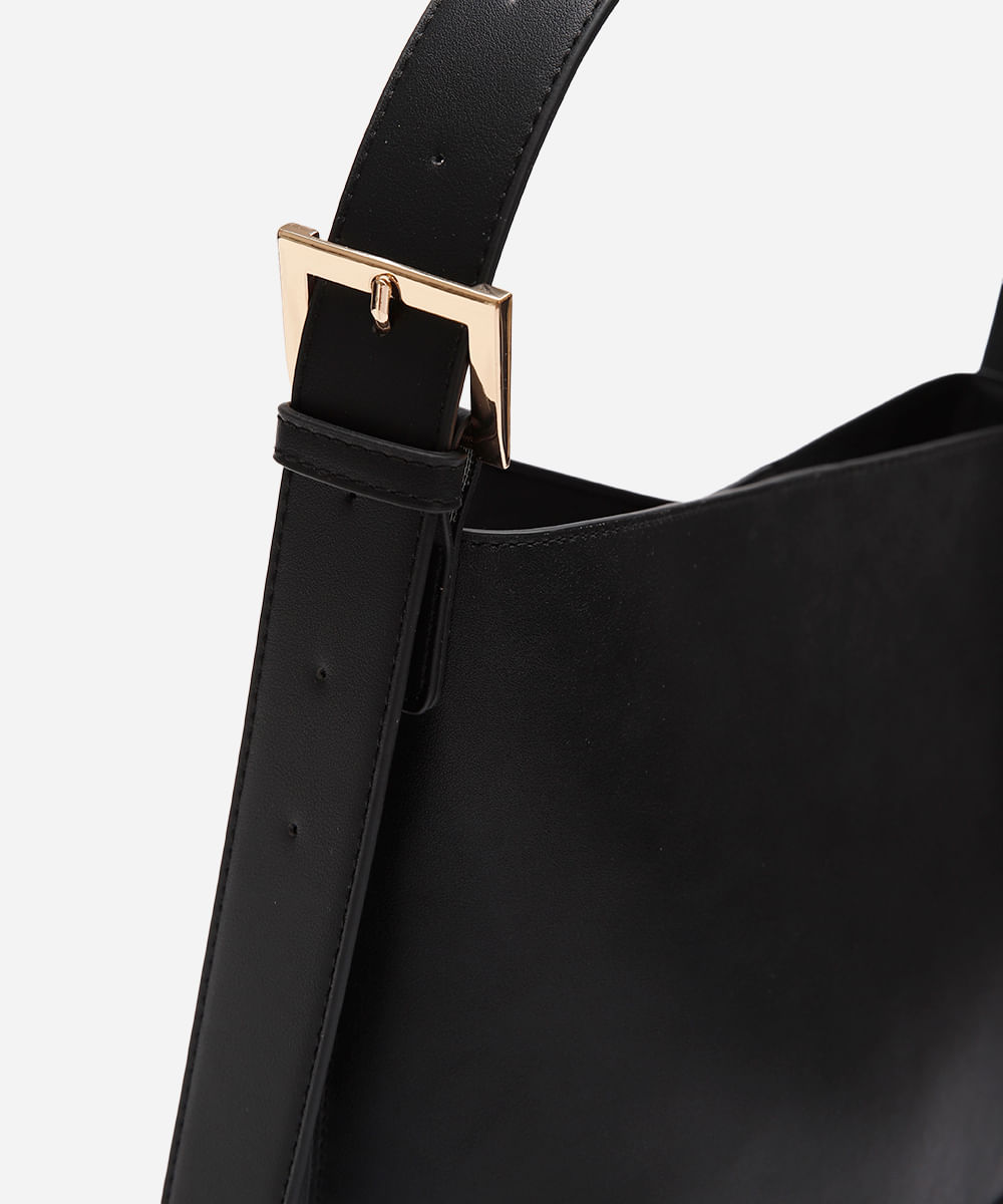 bolsa tiracolo alça ajustável preto