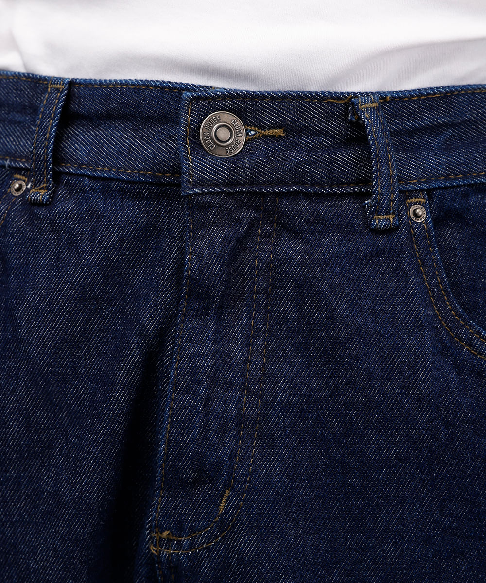 calça baggy masculina jeans azul