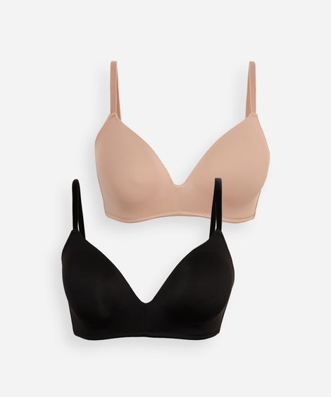 kit de 2 sutiãs triângulo colorido