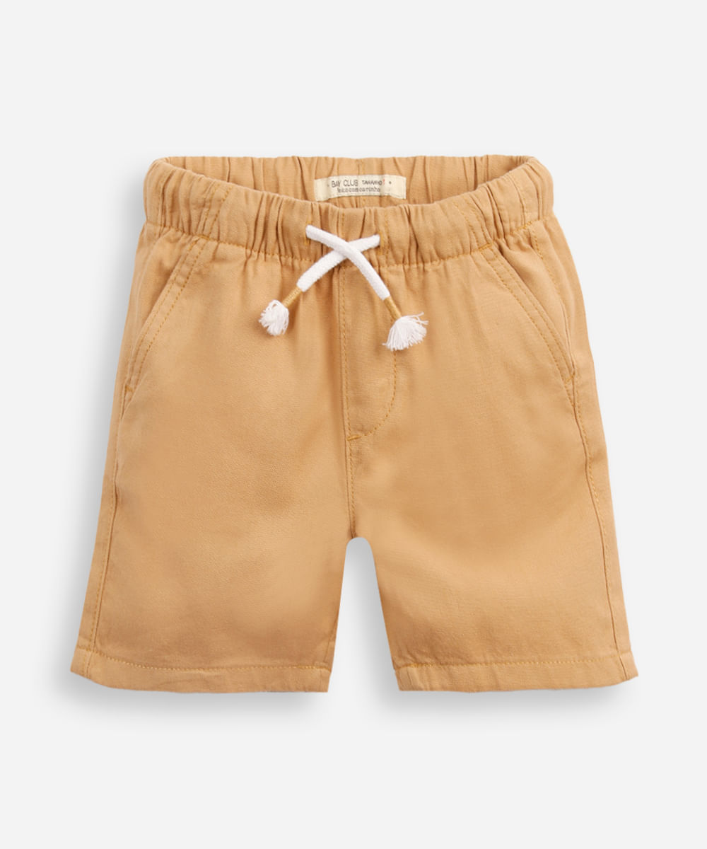 kit com 2 bermudas infantis sarja colorido