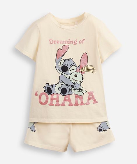 pijama infantil stitch amarelo