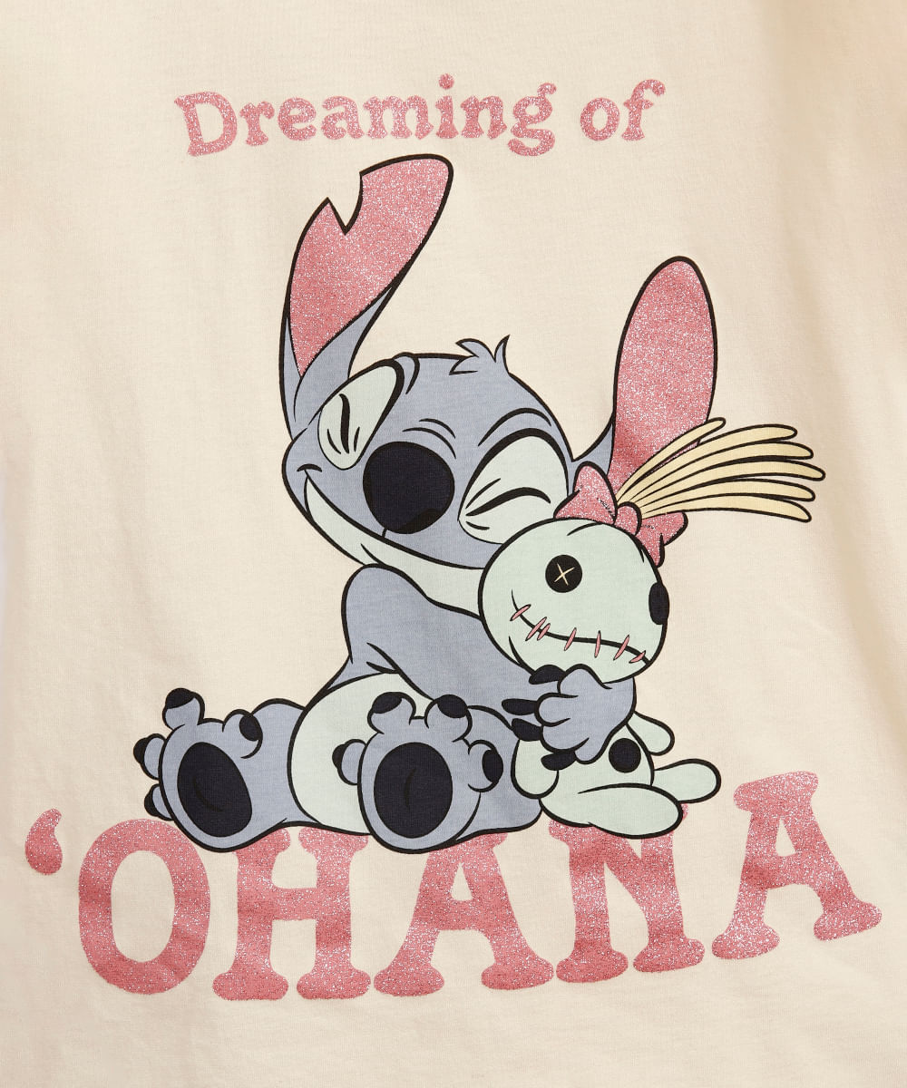pijama infantil stitch amarelo