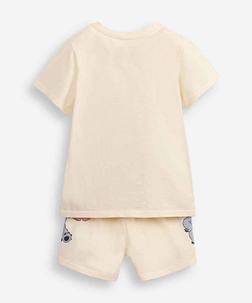 pijama infantil stitch amarelo