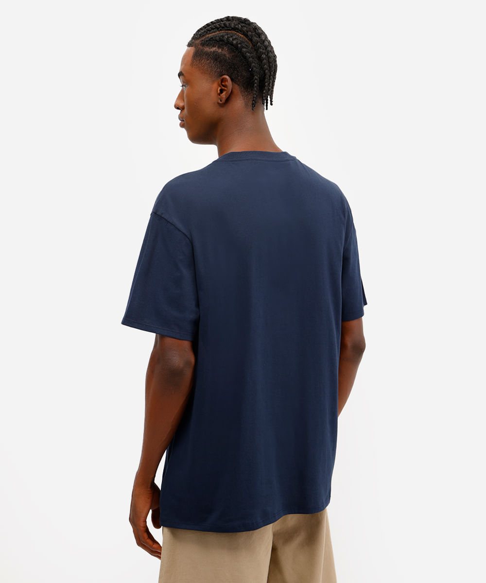camiseta masculina de algodão gremlins azul