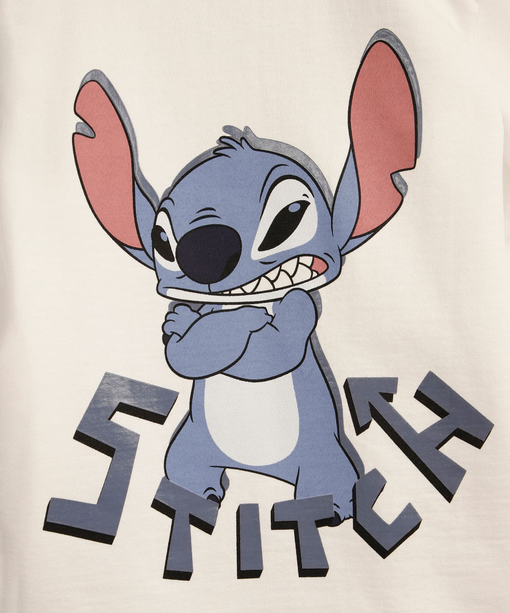 pijama infantil de algodão stitch azul