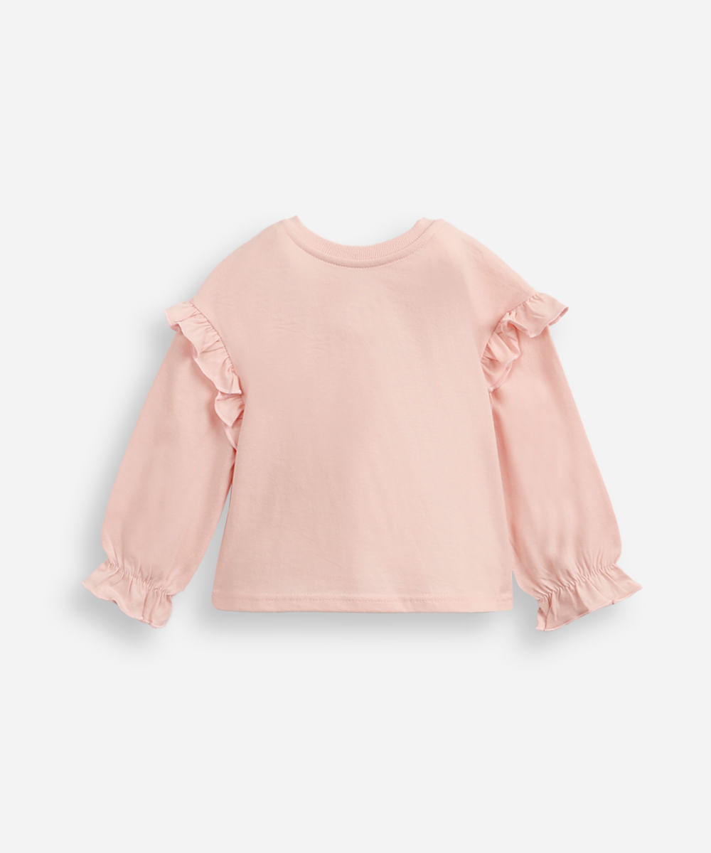 blusa infantil bata barbie rosa