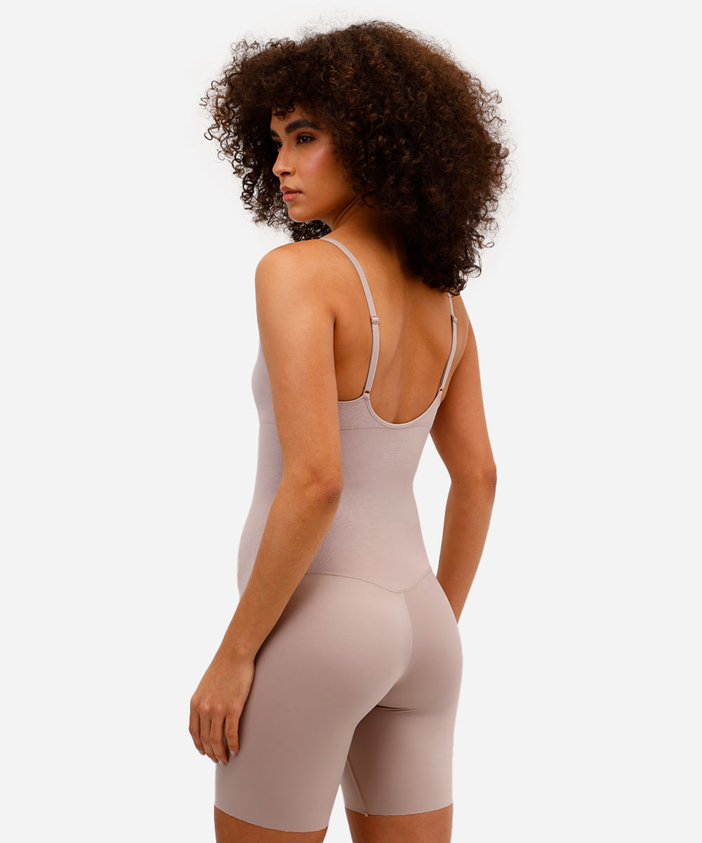 body modelador feminino delrio bege