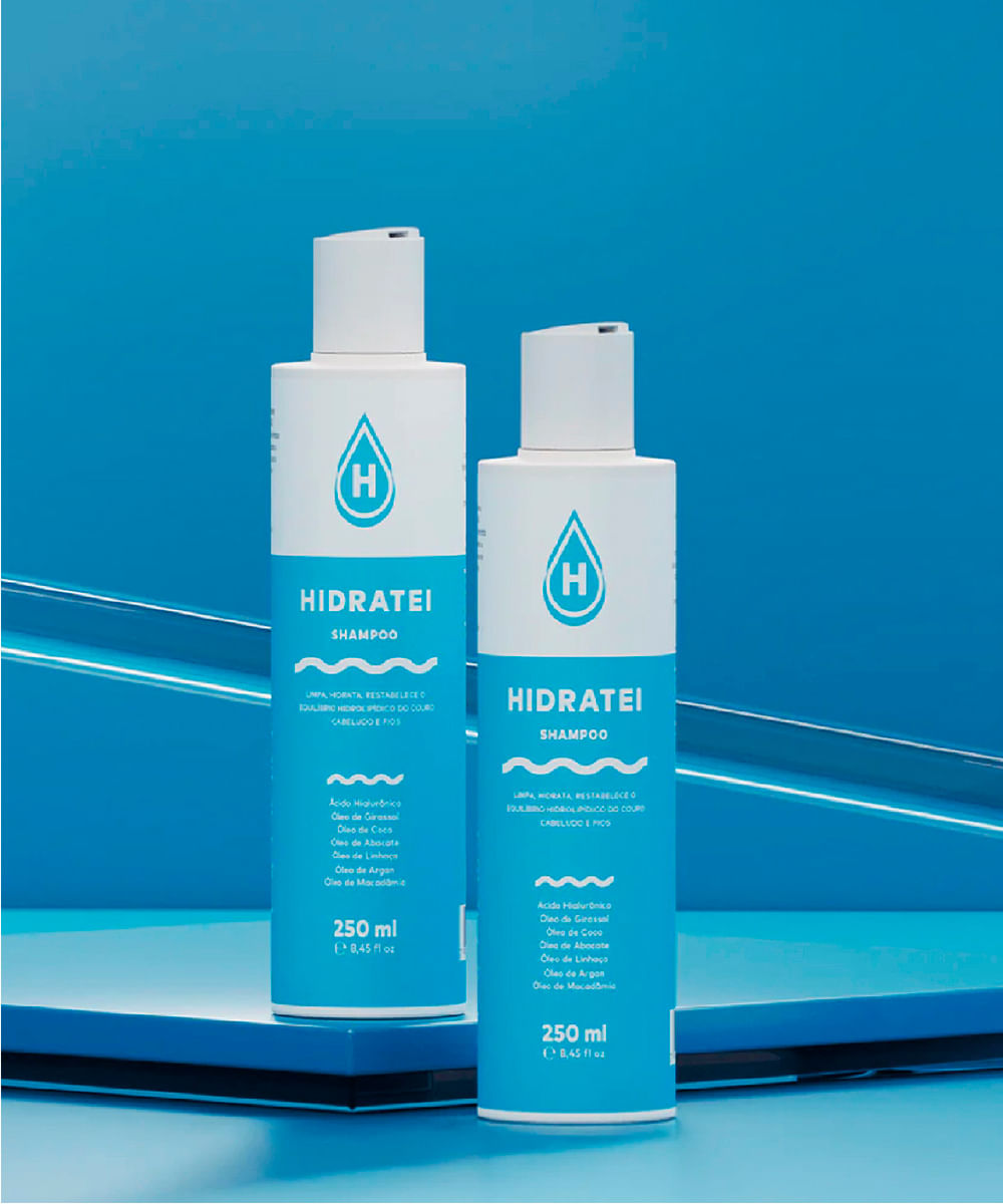 shampoo hidratante recupera danos hidratei 250ml