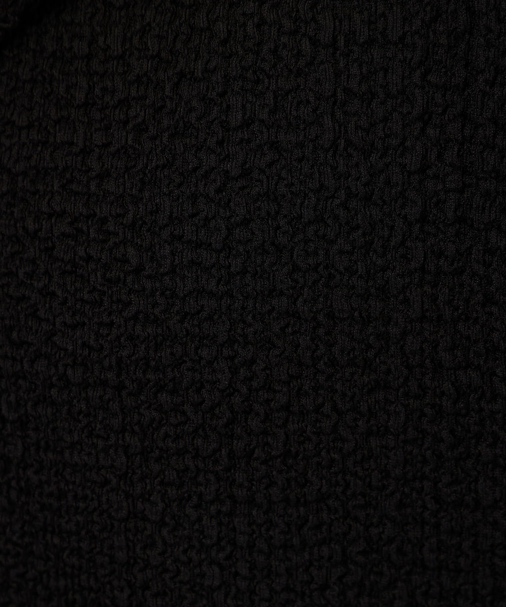 camisa masculina manga curta texturizada - preto