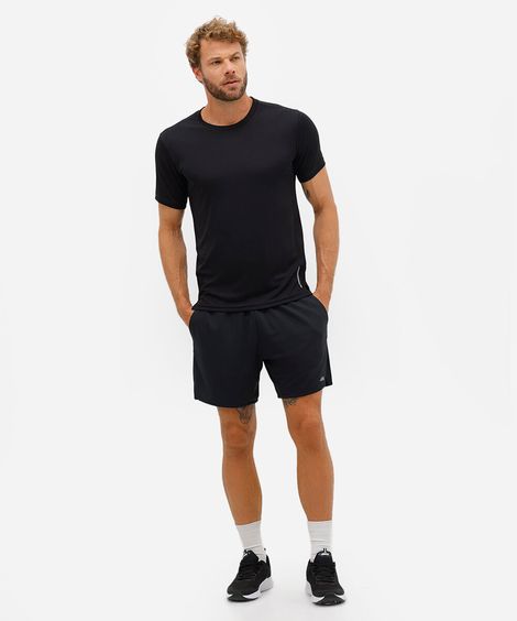 bermuda masculina texturizada preta