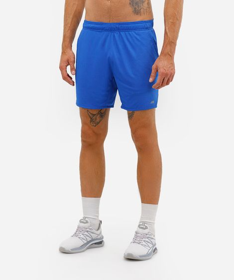 bermuda esportiva masculina texturizada azul