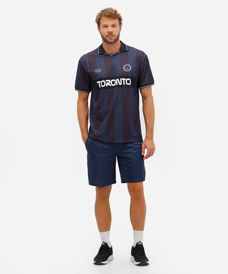 bermuda masculina texturizada azul