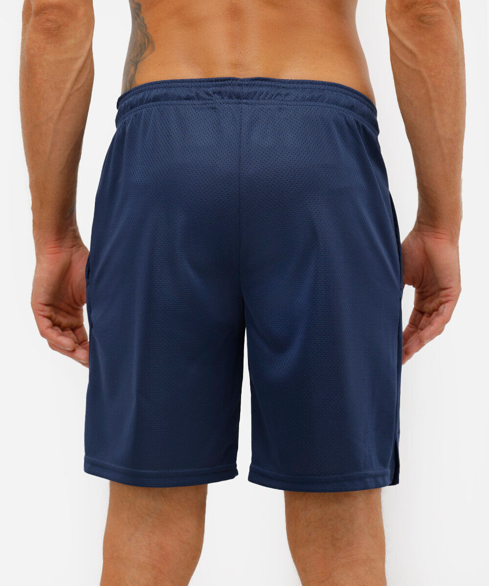 bermuda masculina texturizada azul