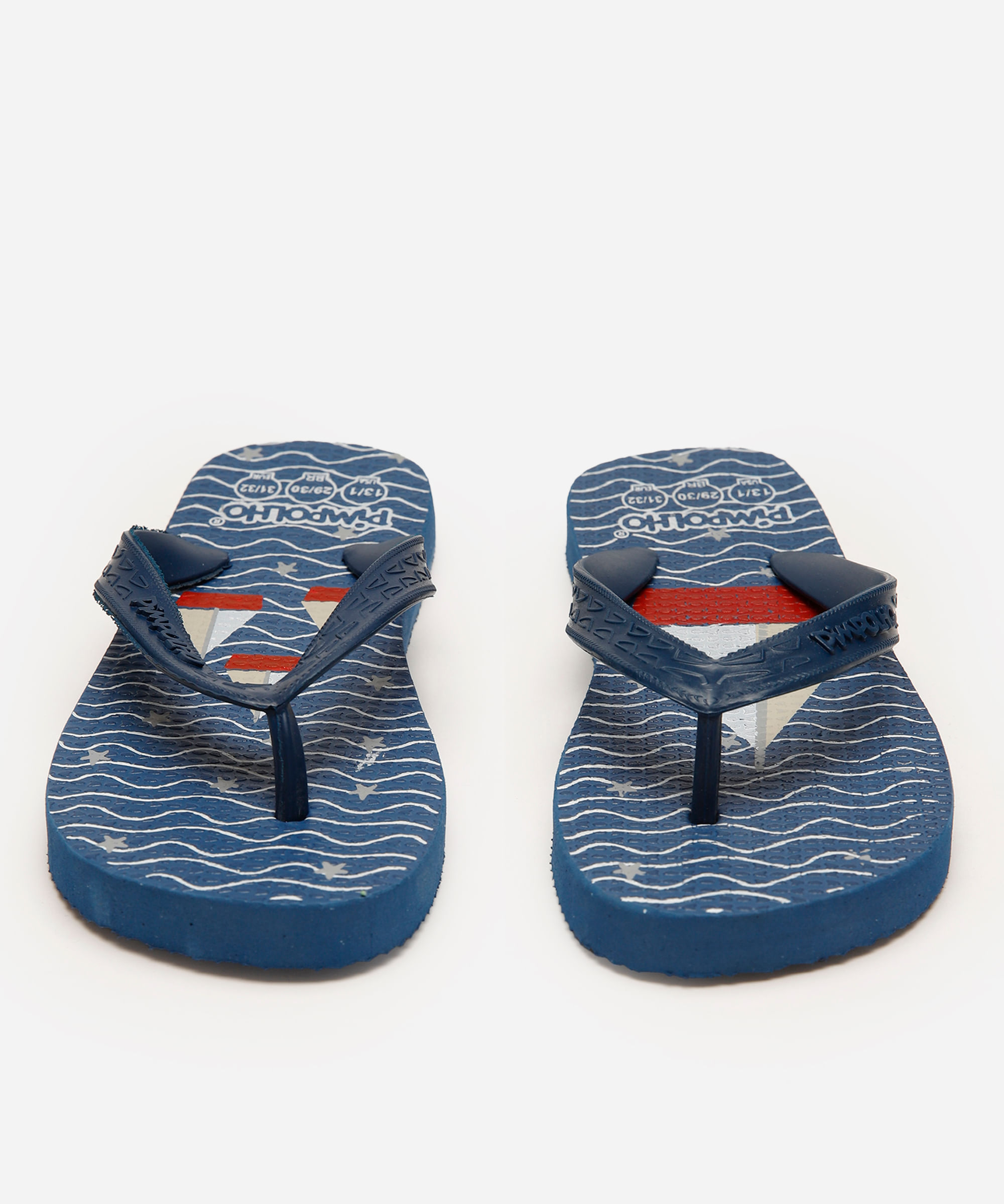 chinelo infantil barco pimpolho azul