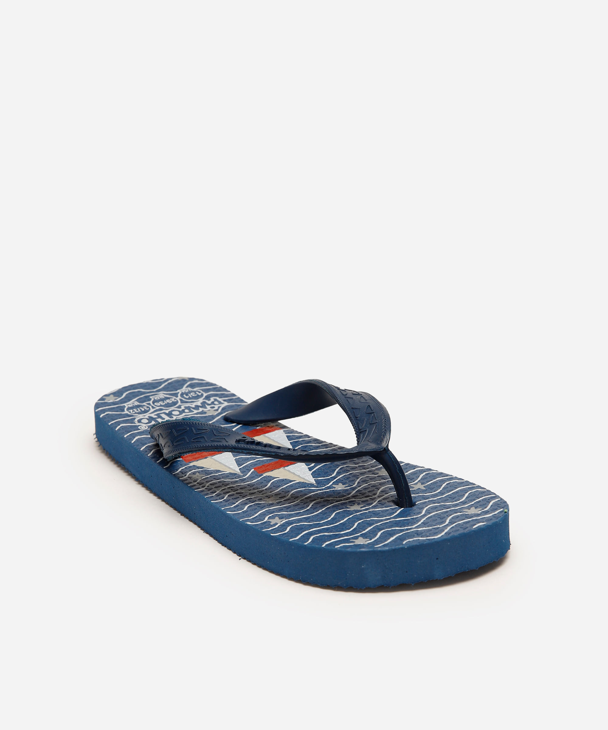 chinelo infantil barco pimpolho azul