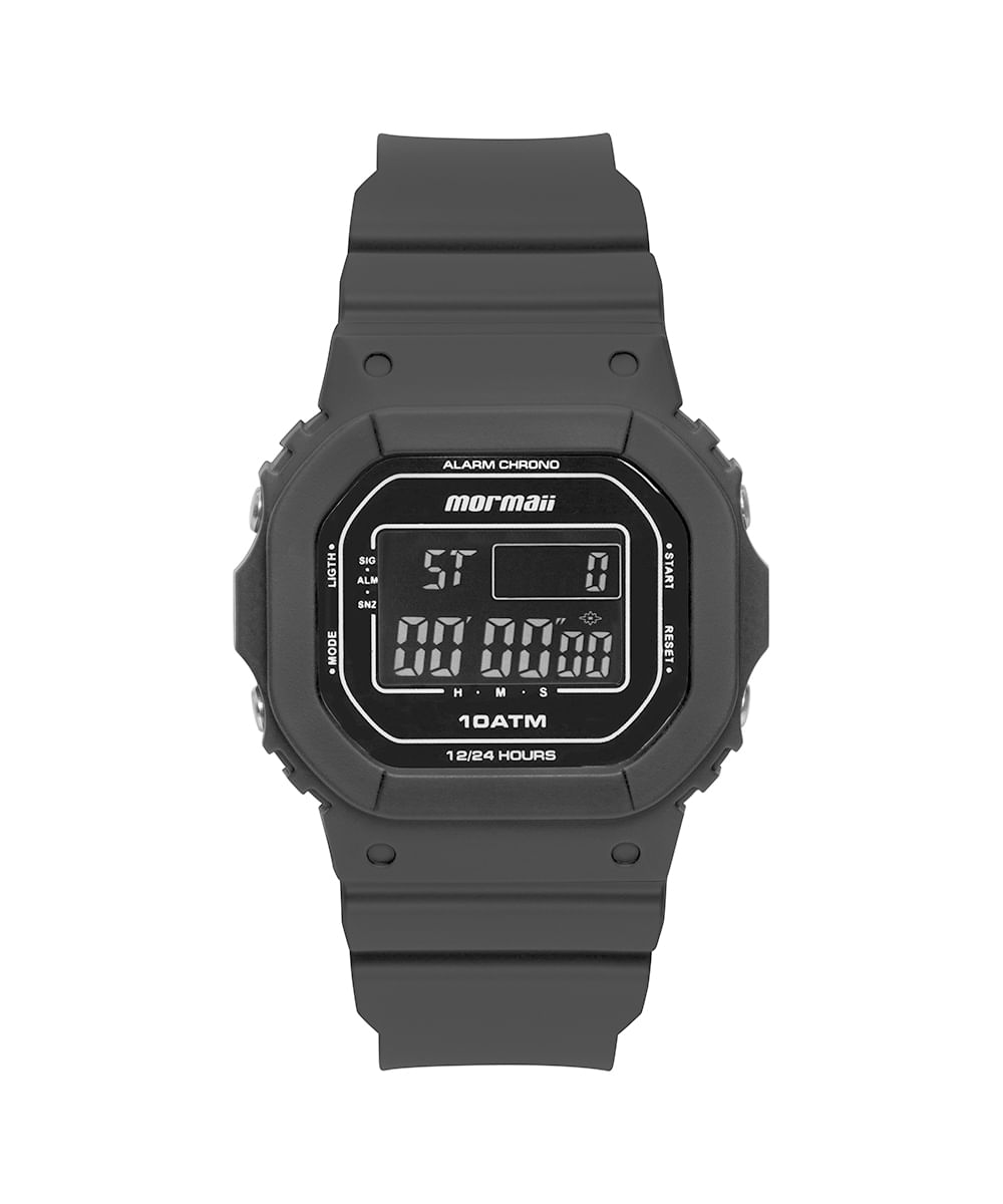 relógio masculino mormaii mo0300jb8p digital preto